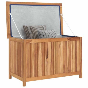 vidaXL Μπαούλο Αποθήκευσης Κήπου 90x50x58cm από Μασίφ Ξύλο Teak 1 τεμ.