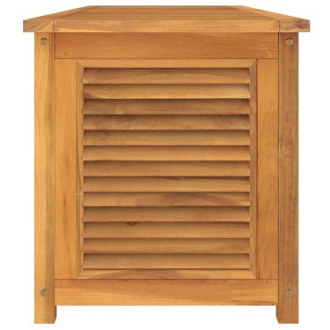 vidaXL Μπαούλο Αποθήκευσης Κήπου με Τσάντα 150x50x55cm Μασίφ Ξύλο Teak 1 τεμ.