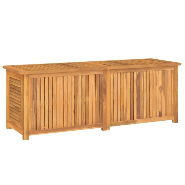 vidaXL Μπαούλο Αποθήκευσης Κήπου με Τσάντα 150x50x55cm Μασίφ Ξύλο Teak 1 τεμ.