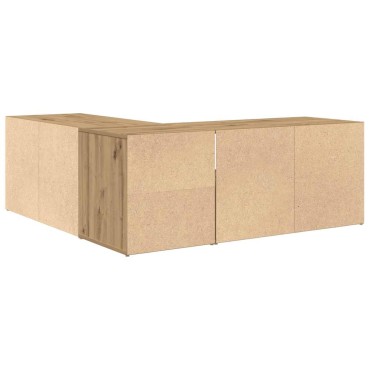 vidaXL Ντουλάπι Γωνιακό Αρτισιανή Δρυς 200x40x45cm από Επεξ. Ξύλο 1 τεμ.