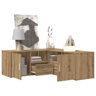vidaXL Ντουλάπι Γωνιακό Αρτισιανή Δρυς 200x40x45cm από Επεξ. Ξύλο 1 τεμ.