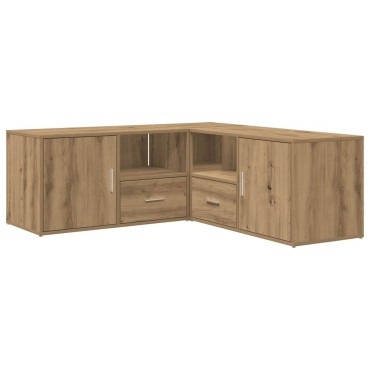 vidaXL Ντουλάπι Γωνιακό Αρτισιανή Δρυς 200x40x45cm από Επεξ. Ξύλο 1 τεμ.