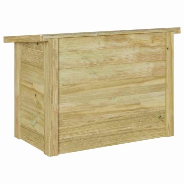 vidaXL Κουτί αποθήκευσης με αποθήκευση Φυσικό 80x44,5x57,5cm