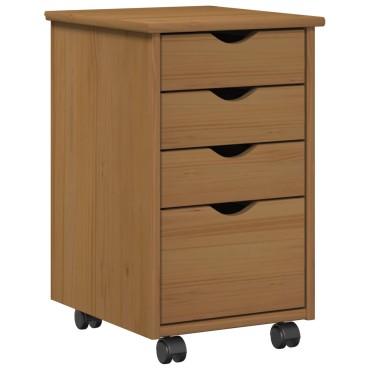 vidaXL Κινητό Ντουλάπι MOSS Μέλι Καφέ 34x39x56cm Στερεό πεύκο