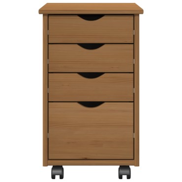 vidaXL Κινητό Ντουλάπι MOSS Μέλι Καφέ 34x39x56cm Στερεό πεύκο