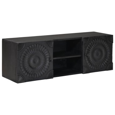 vidaXL Ντουλάπι TV με ράφι με αποθήκευση Μαύρο 105x30x35 εκ 1 τεμ.
