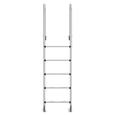 vidaXL Σκάλα Πισίνας 54 x 38 x 211 εκ. από Ανοξείδωτο Ατσάλι 304