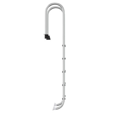 vidaXL Σκάλα Πισίνας 54 x 38 x 211 εκ. από Ανοξείδωτο Ατσάλι 304