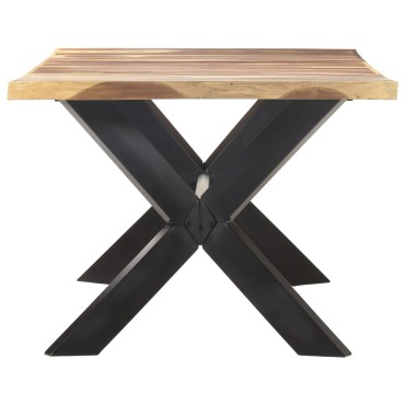 vidaXL Τραπεζαρία 200x100x75cm Μασίφ Ξύλο & Μελί Φινίρισμα 1 τεμ.