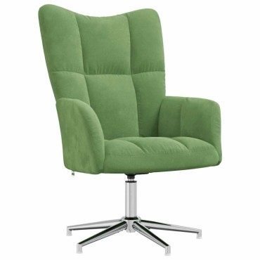 vidaXL Πολυθρόνα Relax Ανοιχτό Πράσινο Βελούδινη 62x68x98cm 1 τεμ.