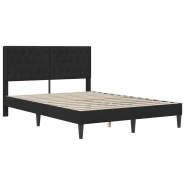 vidaXL Σκελετός κρεβατιού με στρώμα Μαύρο 120 x 190 cm Βελούδο