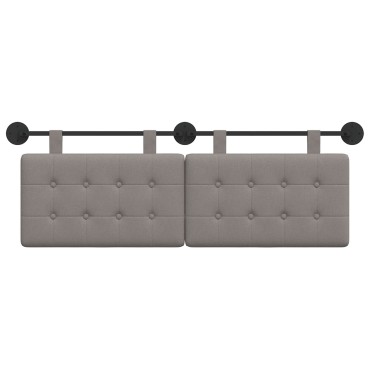 vidaXL Κεφαλάρι κρεβατιού κρεμαστό Ύφασμα 130x55x5cm 1 τεμ.