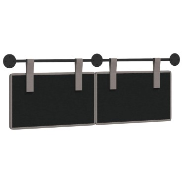 vidaXL Κεφαλάρι κρεβατιού κρεμαστό Ύφασμα 130x55x5cm 1 τεμ.