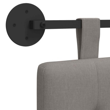 vidaXL Κεφαλάρι κρεβατιού κρεμαστό Ύφασμα 130x55x5cm 1 τεμ.