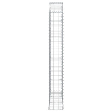 vidaXL Συρματοκιβώτιο Τοξωτό 150x30x200/220εκ. από Γαλβανισμένο Χάλυβα
