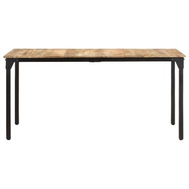 vidaXL Τραπεζαρία 160x80x76cm από Ακατέργαστο Ξύλο Μάνγκο 1 τεμ.