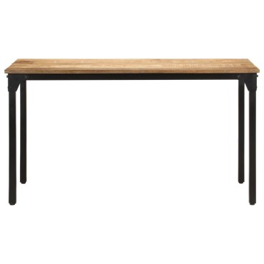 vidaXL Τραπεζαρία 140x70x76cm από Ακατέργαστο Ξύλο Μάνγκο 1 τεμ.