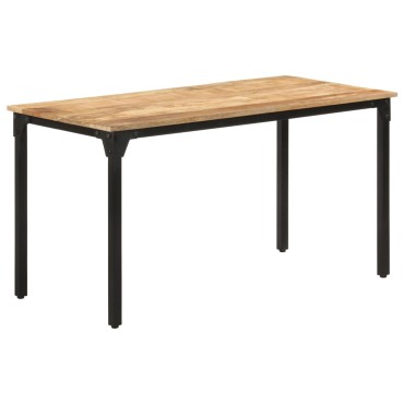 vidaXL Τραπεζαρία 140x70x76cm από Ακατέργαστο Ξύλο Μάνγκο 1 τεμ.