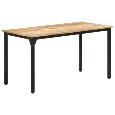 vidaXL Τραπεζαρία 140x70x76cm από Ακατέργαστο Ξύλο Μάνγκο 1 τεμ.
