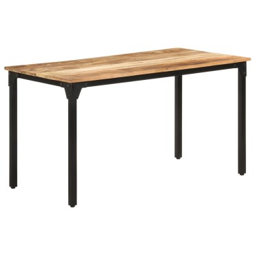 vidaXL Τραπεζαρία 140x70x76cm από Ακατέργαστο Ξύλο Μάνγκο 1 τεμ.