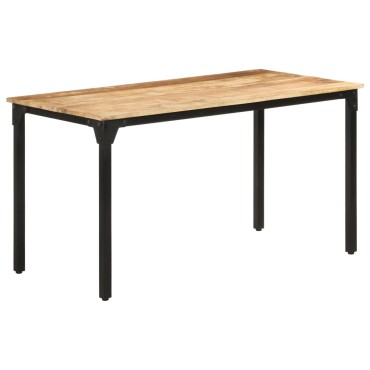 vidaXL Τραπεζαρία 140x70x76cm από Ακατέργαστο Ξύλο Μάνγκο 1 τεμ.