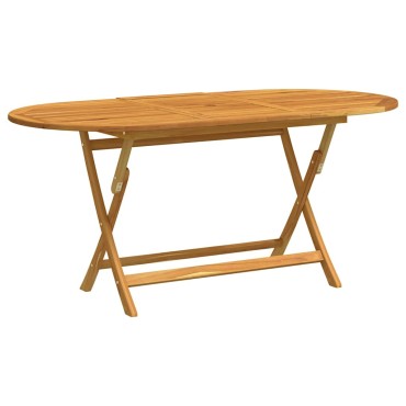 vidaXL Τραπέζι Κήπου Πτυσσόμενο 160x85x75cm Μασίφ Ξύλο Ευκαλύπτου 1 τεμ.
