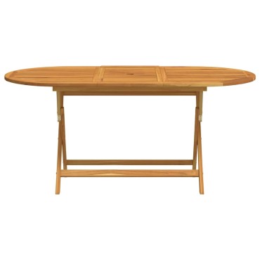 vidaXL Τραπέζι Κήπου Πτυσσόμενο 160x85x75cm Μασίφ Ξύλο Ευκαλύπτου 1 τεμ.