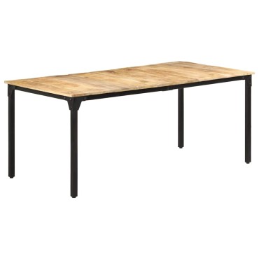 vidaXL Τραπεζαρία 180x90x76cm από Ακατέργαστο Ξύλο Μάνγκο 1 τεμ.