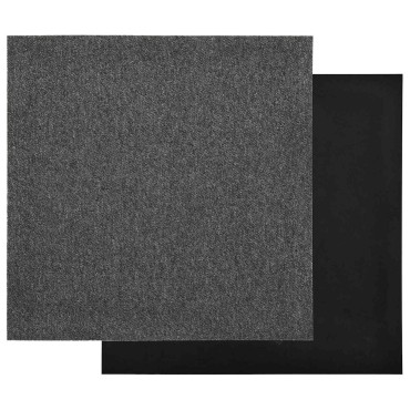 vidaXL Χαλί 20 τμχ. Ανθρακί 50x50cm 100% Πολυπροπυλένιο