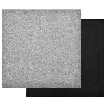 vidaXL Χαλί 20 τμχ. Ανοιχτό γκρι 50x50cm 100% Πολυπροπυλένιο