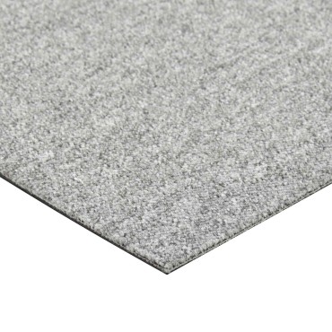 vidaXL Χαλί 20 τμχ. Ανοιχτό γκρι 50x50cm 100% Πολυπροπυλένιο