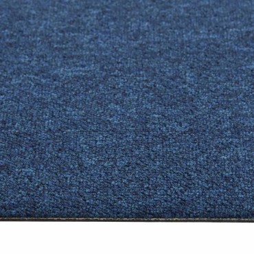 vidaXL Χαλί 20 τμχ. Σκούρο Μπλε 50x50cm 100% Πολυπροπυλένιο