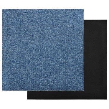 vidaXL Χαλί 20 τμχ. Μπλε 50x50cm 100% Πολυπροπυλένιο
