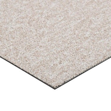 vidaXL Χαλί 20 τμχ. Ανοιχτό μπεζ. 50x50cm 100% Πολυπροπυλένιο