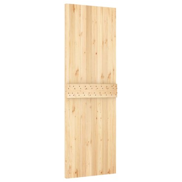 vidaXL Απλή πόρτα NARVIK 70x210cm Συμπαγές Ξύλο Πεύκου (Ακατέργαστο)