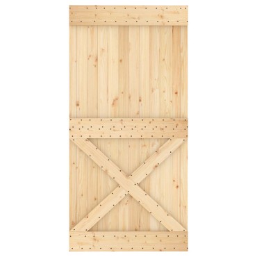 vidaXL Πόρτα NARVIK 100 x 210 cm Συμπαγές Ξύλο Πεύκου (Ακατέργαστο)