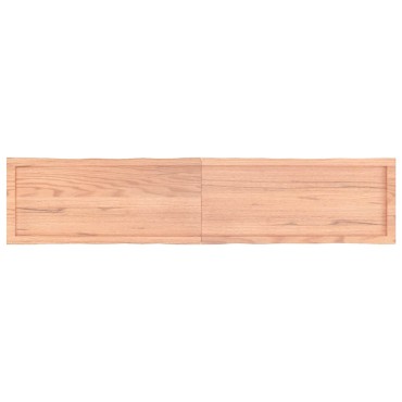 vidaXL Επιφ Τραπεζιού Αν Καφέ 180x40x(2-4)cm Ακατέργ. Μασίφ Ξύλο Δρυός 1 τεμ.