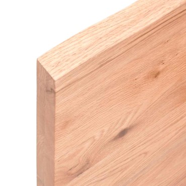 vidaXL Επιφ Τραπεζιού Αν Καφέ 180x40x(2-4)cm Ακατέργ. Μασίφ Ξύλο Δρυός 1 τεμ.
