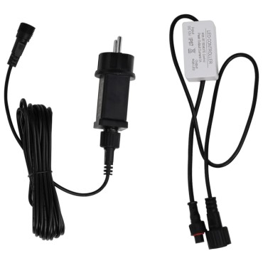 vidaXL Σιντριβάνι Καταρράκτης Πισίνας με RGB LED 30 εκ. Ακρυλικό