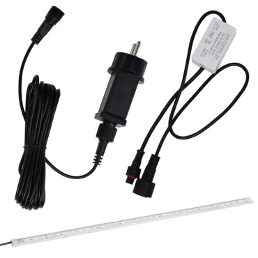 vidaXL Σιντριβάνι Καταρράκτης Πισίνας με RGB LED 45 εκ Ανοξειδ. Ατσάλι