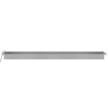 vidaXL Σιντριβάνι Καταρράκτης Πισίνας με RGB LED 108 εκ Ανοξ. Ατσάλι