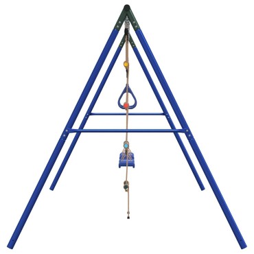 vidaXL Κούνια Εξωτερικού Χώρου Σετ με Κούνιες, Ακροβατική Κούνια,Σκάλα