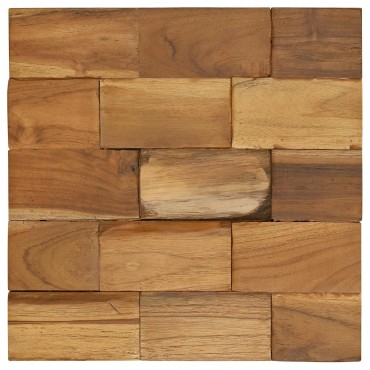 vidaXL Σκαμπό Αποθήκευσης Καφέ 40x40x45cm Στερεό Ξύλο Τίκ 1 τεμ.