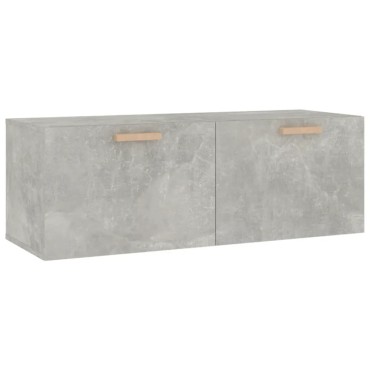 vidaXL Ντουλάπι Τοίχου Γκρι Σκυρ. 100x36,5x35cm Επεξεργασμένο Ξύλο 1 τεμ.