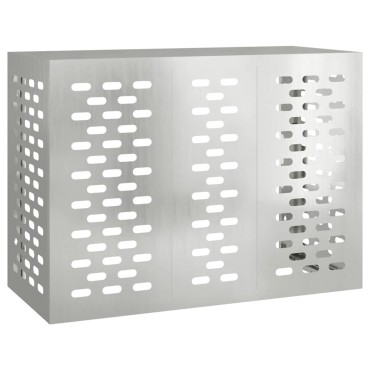 vidaXL Κάλυμμα κλιματιστικού Ασημί 110 x 50 x 80 cm