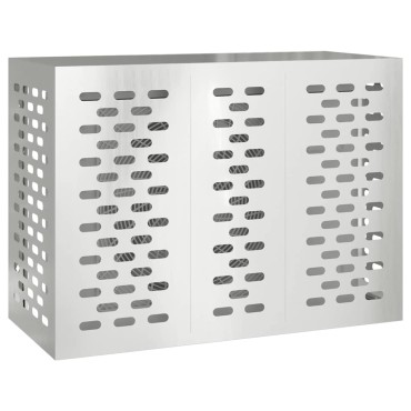 vidaXL Κάλυμμα κλιματιστικού Ασημί 110 x 50 x 80 cm