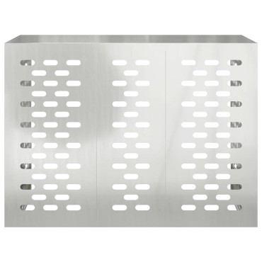 vidaXL Κάλυμμα κλιματιστικού Ασημί 110 x 50 x 80 cm