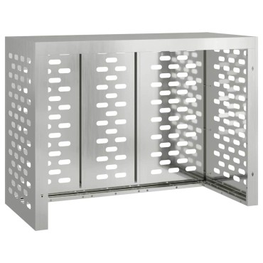 vidaXL Κάλυμμα κλιματιστικού Ασημί 110 x 50 x 80 cm