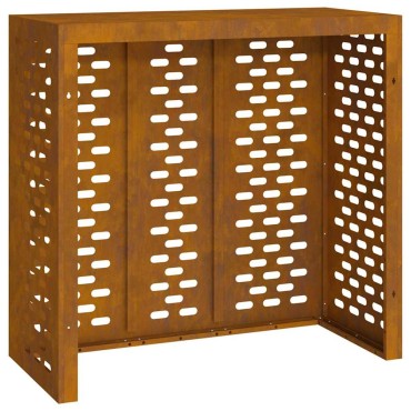 vidaXL Κάλυμμα κλιματιστικού Σκ rusty 110 x 50 x 105 εκ