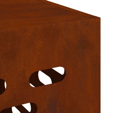 vidaXL Κάλυμμα κλιματιστικού Σκ rusty 110 x 50 x 105 εκ